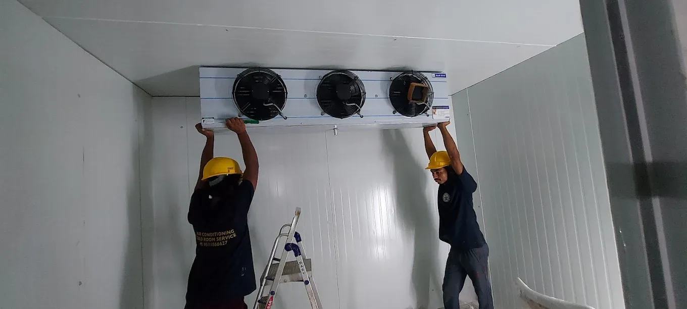 Cool King technicians installing a cold room